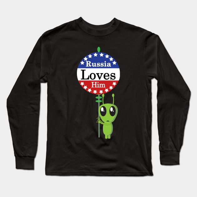 Russia loves him Long Sleeve T-Shirt by Yaman